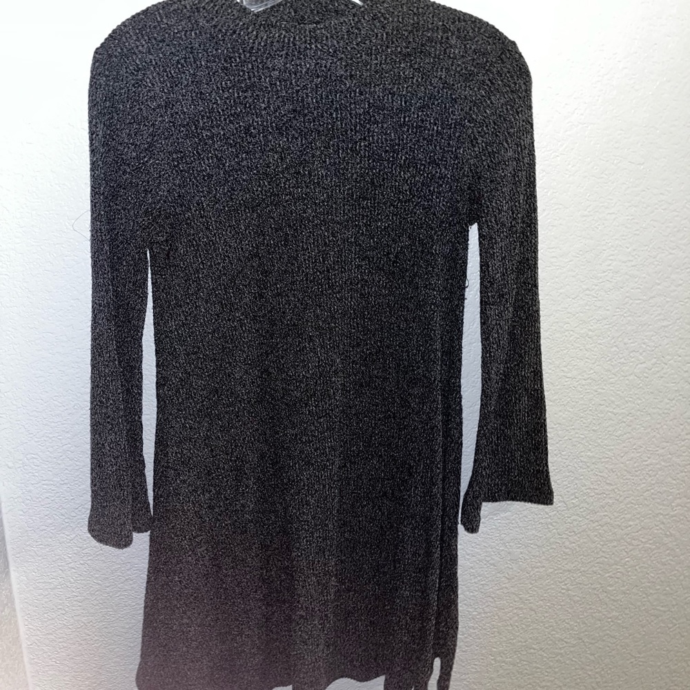 Grey Long Sleeve Sweater Dress
